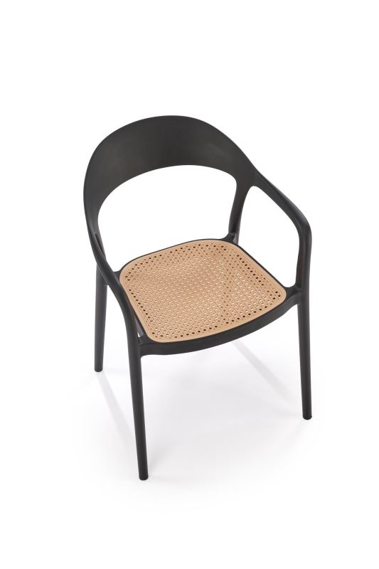 Jídelní židle K530 černá/přírodní