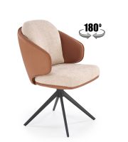 Jídelní židle K554 hnědá/béžová