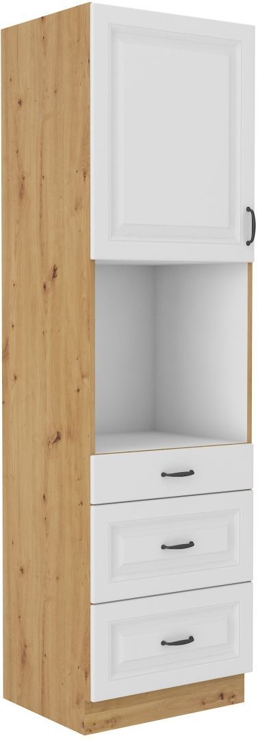 Vysoká skříň na vestavnou troubu STILLO BÍLÁ / ARTISAN 60 DPS-210 3S 1F